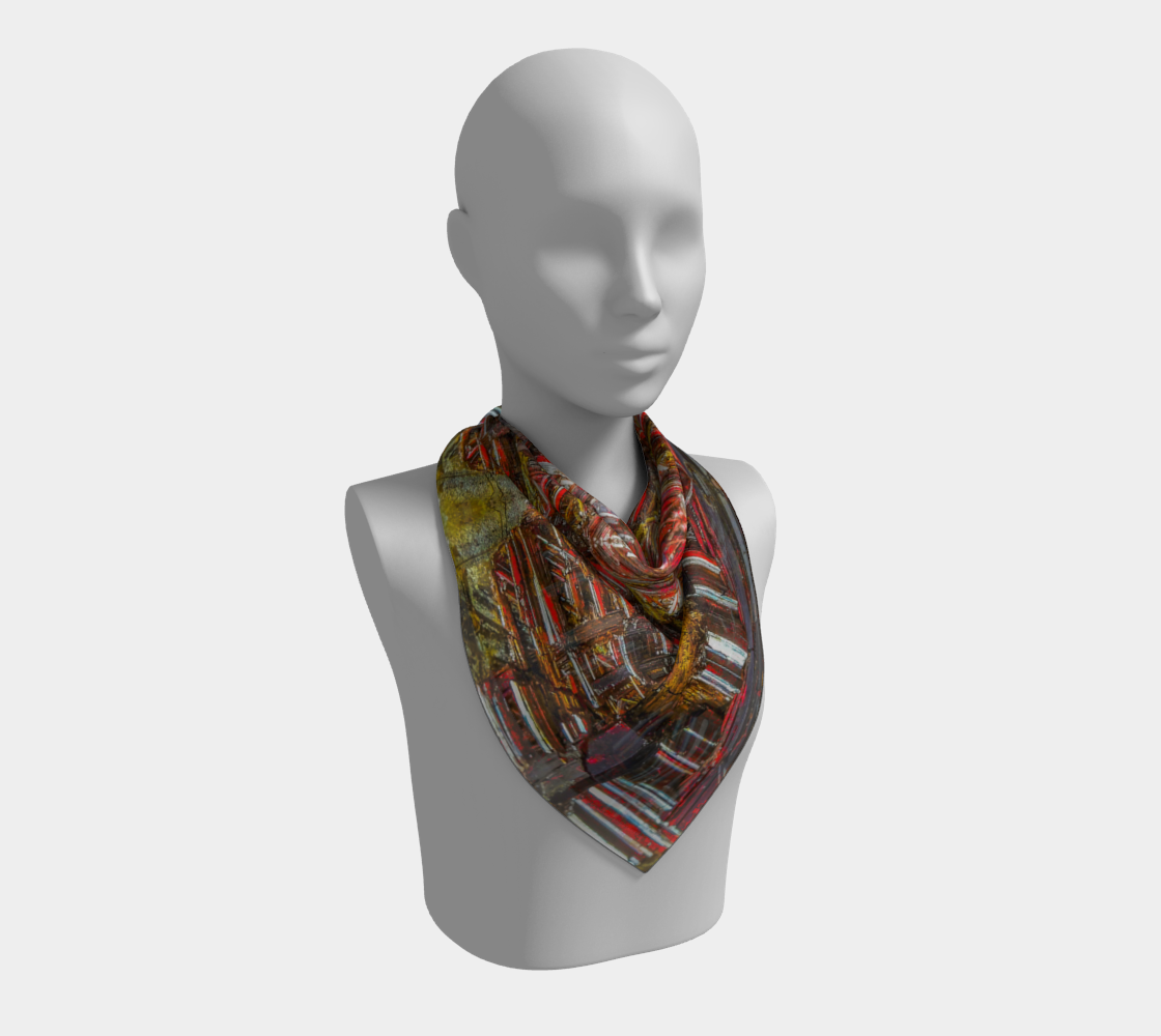 Square Scarf: Rutile Reticulated, South Africa, Superb, Enhanced Color