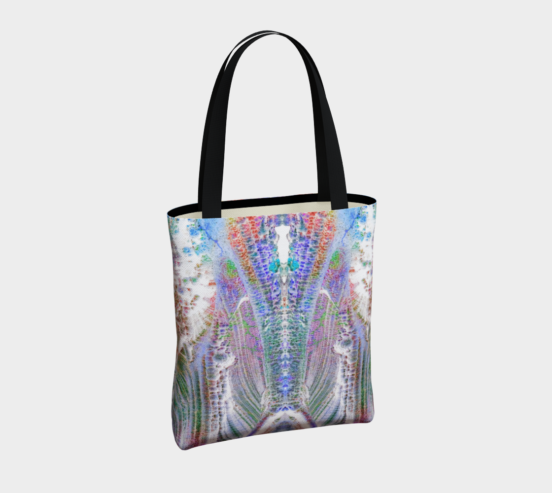 Tote Bag: Irridescent Hematite, Graves Mountain, Georgia, Inverted Color