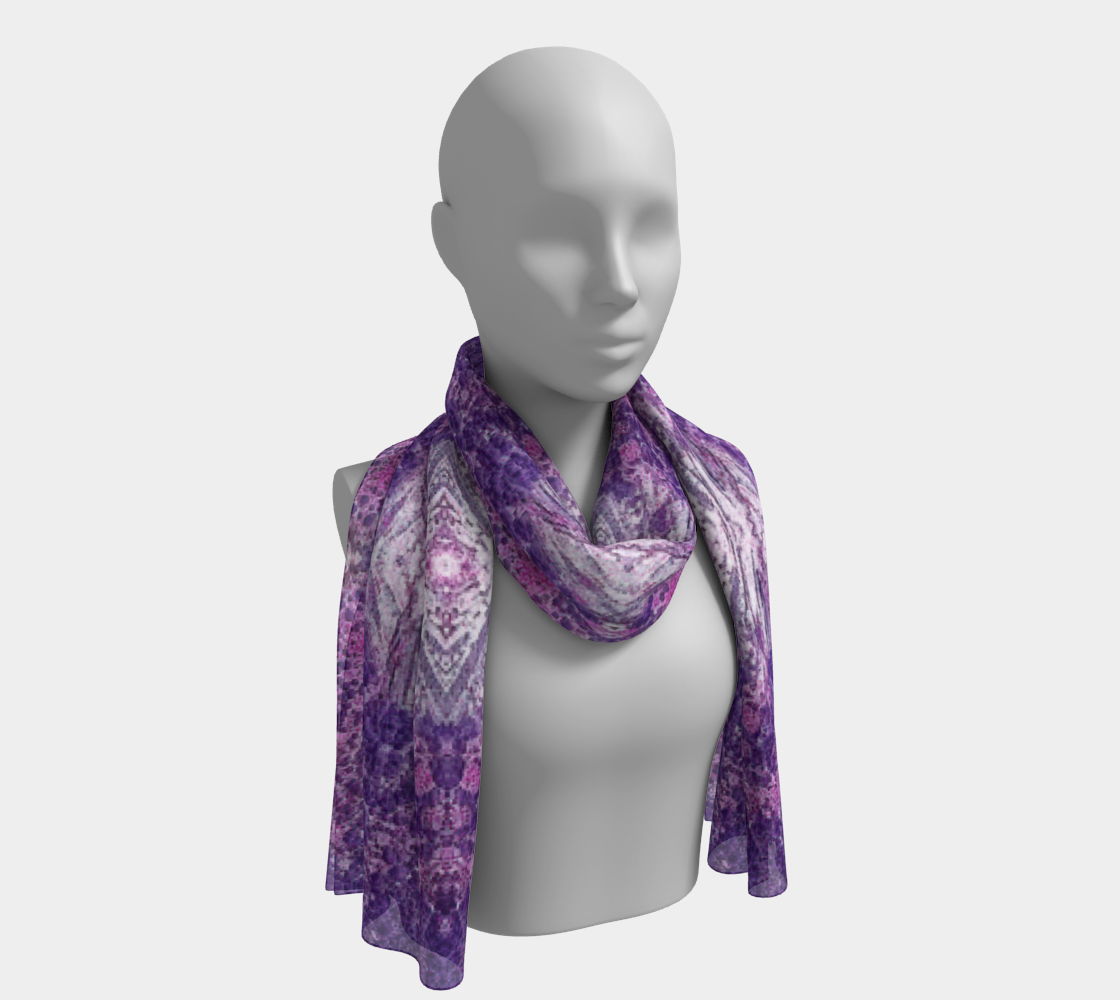 Long Scarf: Atacamite Crystals, Chile, Inverted Color