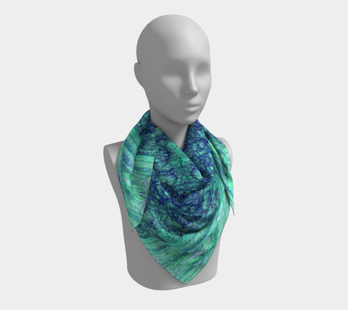 Square Scarf: Lepidolite, Brazil, Inverted Color