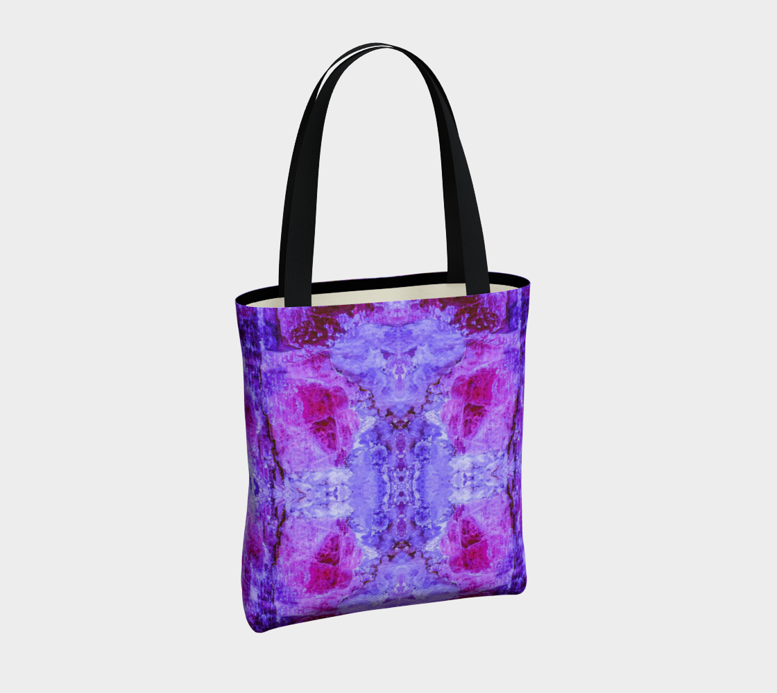 Tote Bag: Fluorescent Kyanite, Blue Ridge Mountains, North Carolina, Original Color