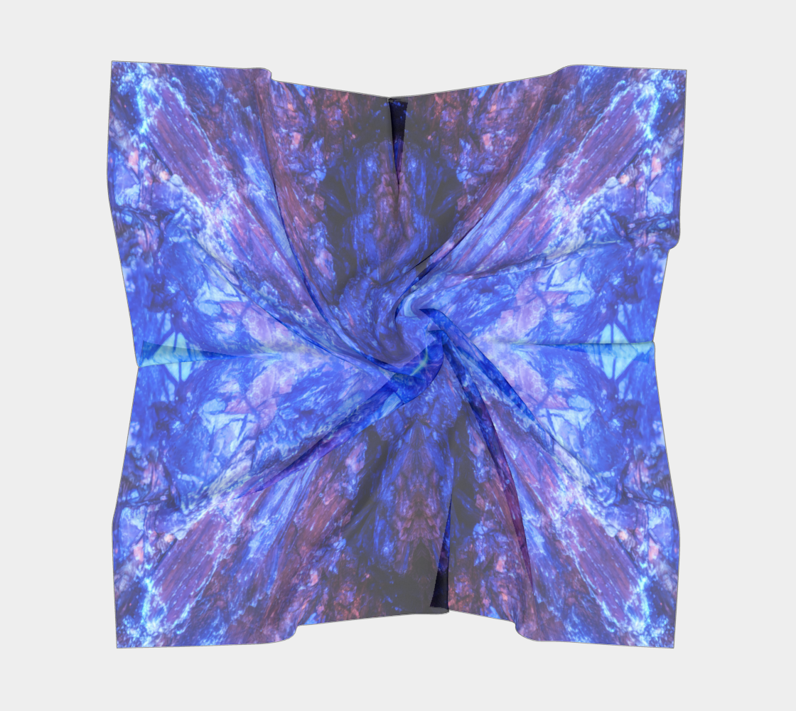 Square Scarf: Kyanite, Fluorescent, , Black Mountain , North Carolina, , , Original-LW UV Color
