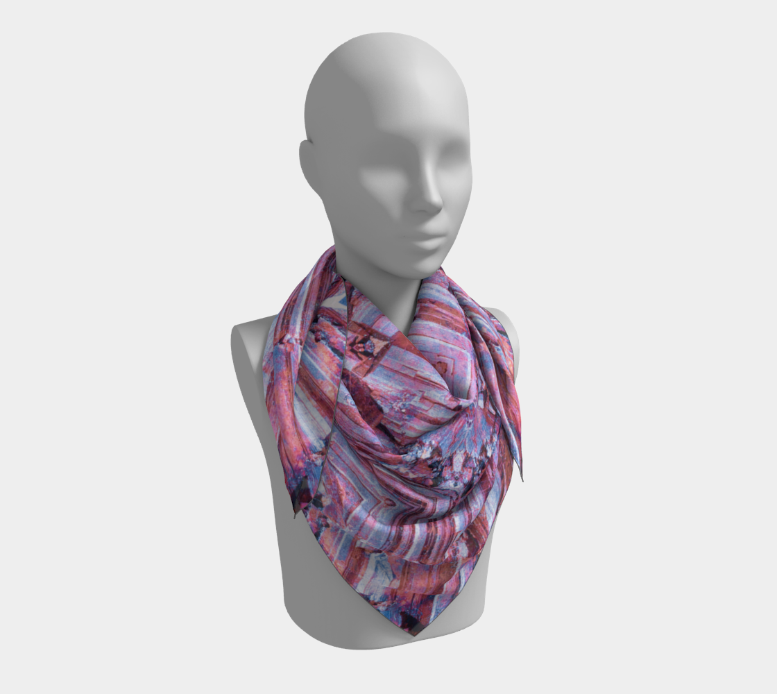Square Scarf: Limonite, Wake County, North Carolina, Colorized