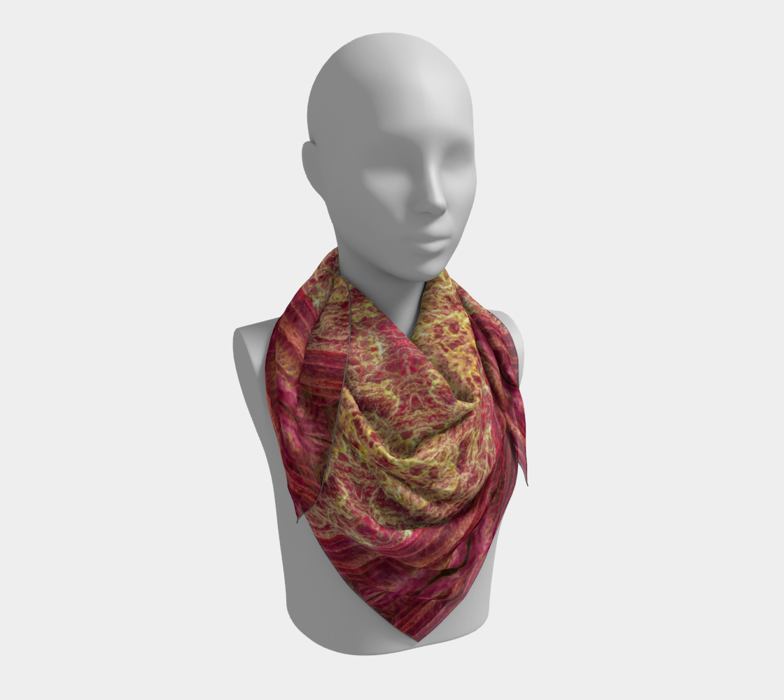 Square Scarf: Lepidolite, Brazil, Original Color