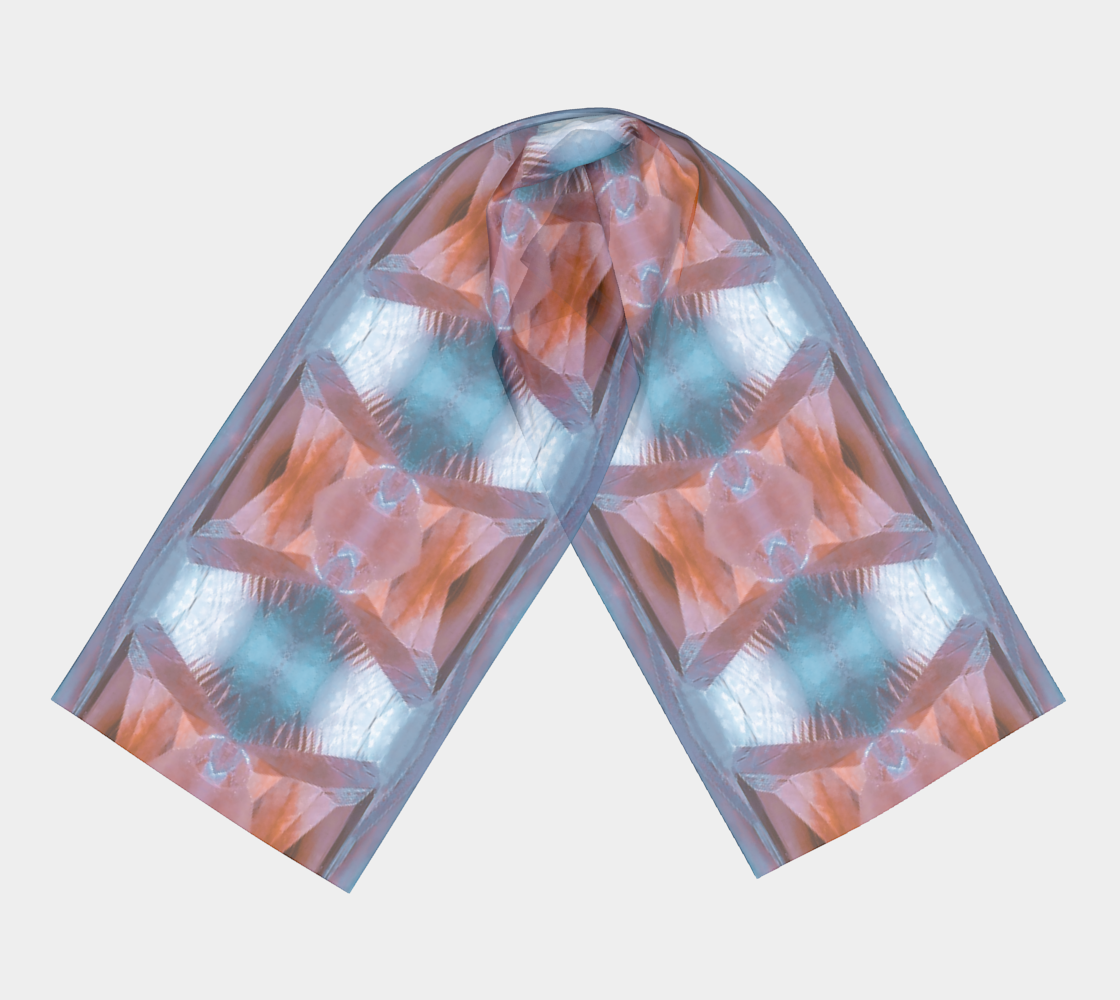 Long Scarf: Calcite, Kazakhstan, Colorized