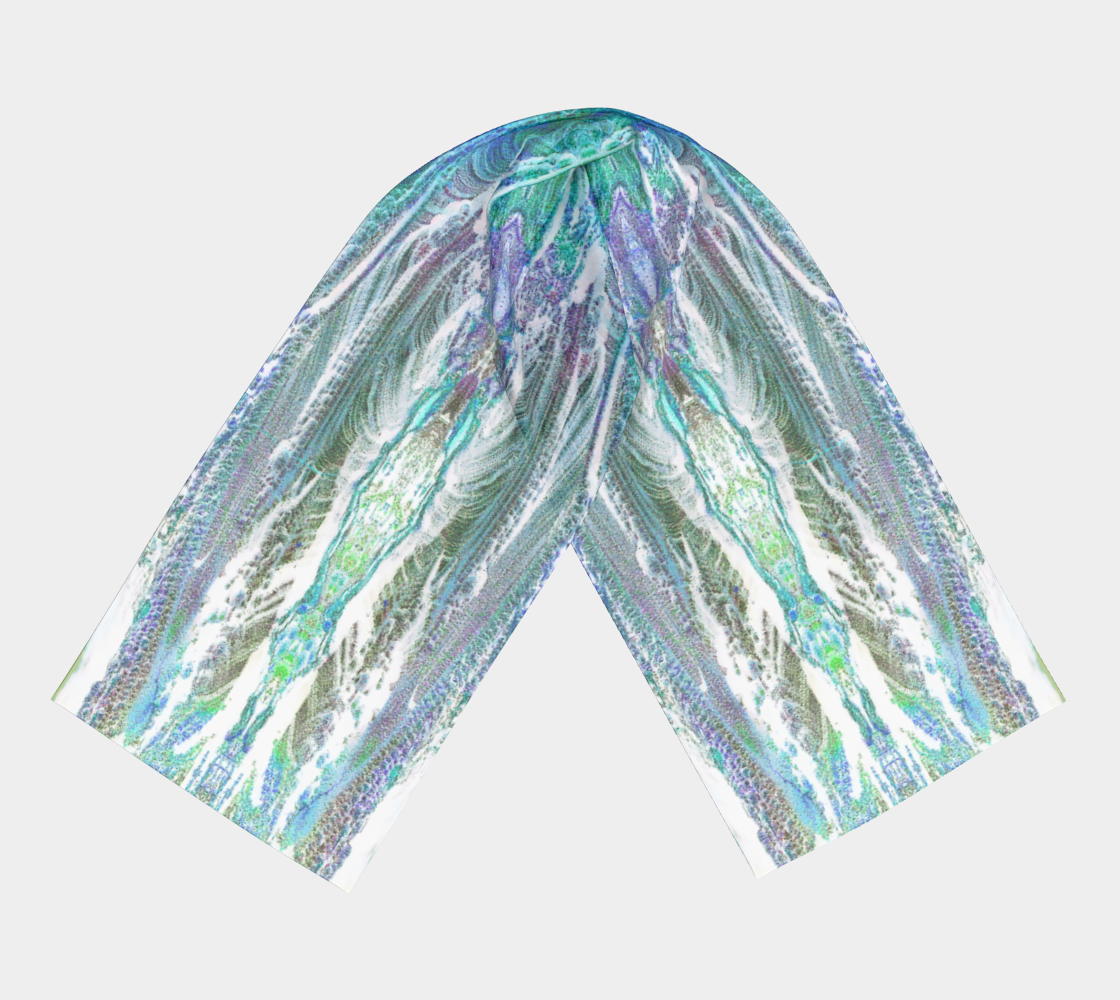 Long Scarf: Iridescent Hematite, Graves Mountain, Georgia, Inverted Color