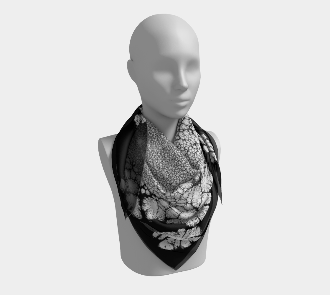 Square Scarf: KX (Titanium White) Dispersing In Croom Acrylic House Paint