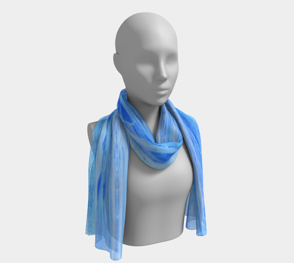Long Scarf: Tiger Eye, Australia, INVERTED Color