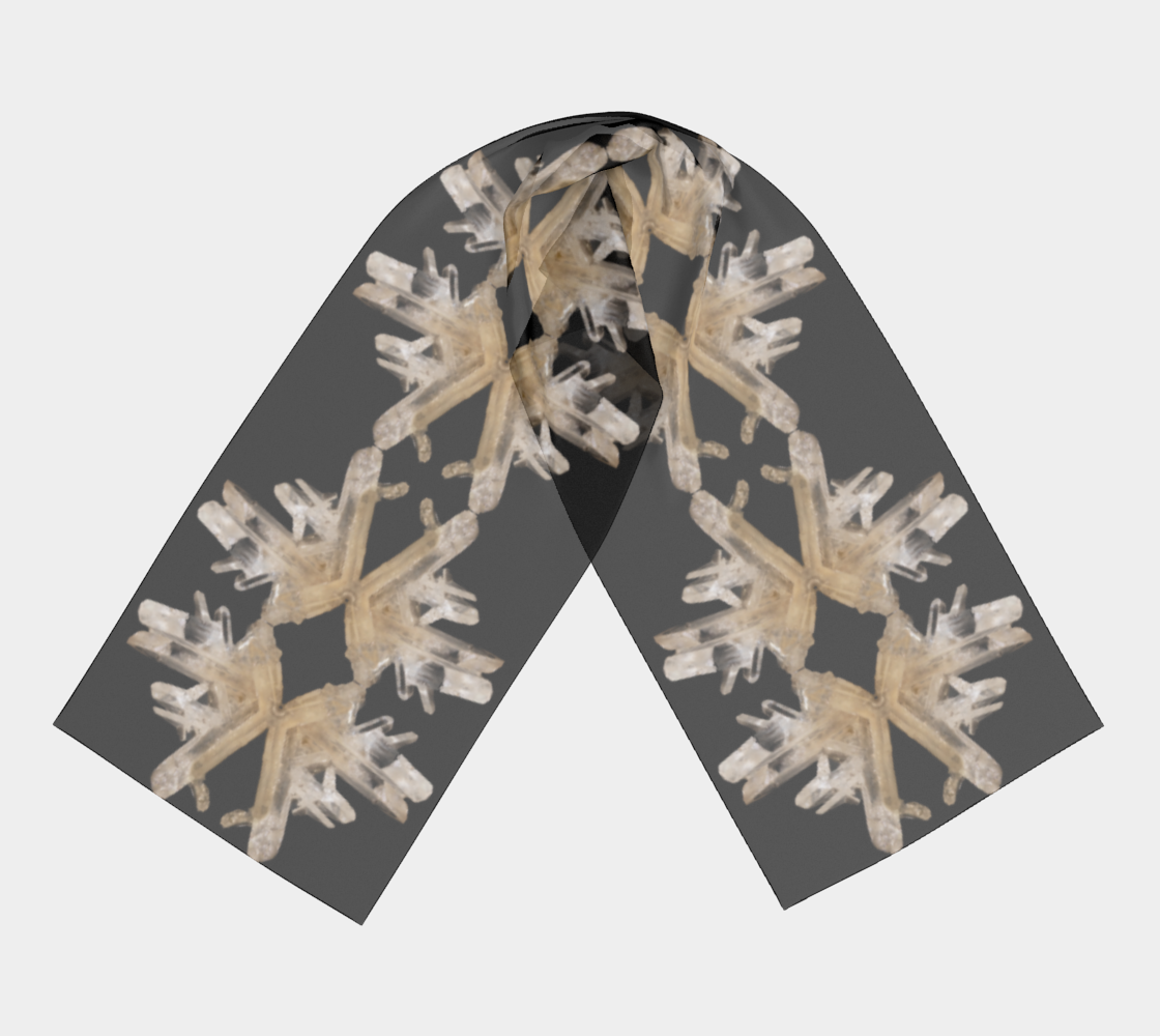 Long Scarf: Cerussite, Bunker Hill Mine, Idaho, USA, EX Mary Eidith Sigmon, Original Color, Black BG