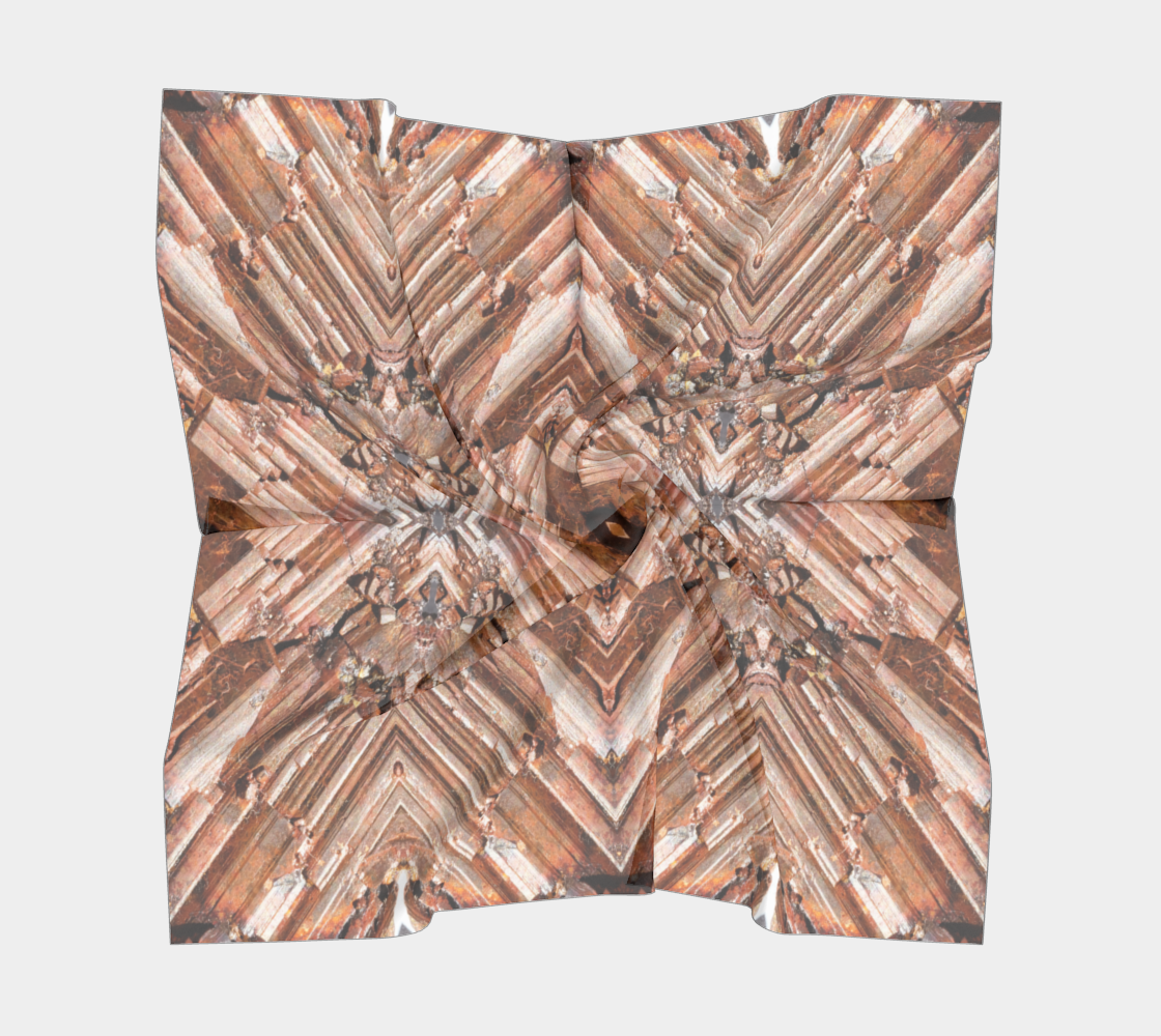 Square Scarf: Limonite, Wake County, North Carolina, Original Color