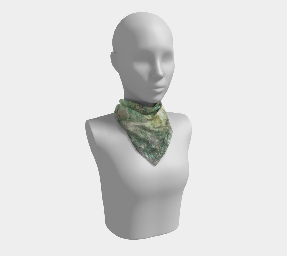 Square Scarf: Malachite, on Quartz, ,North Carolina, , , Original Color