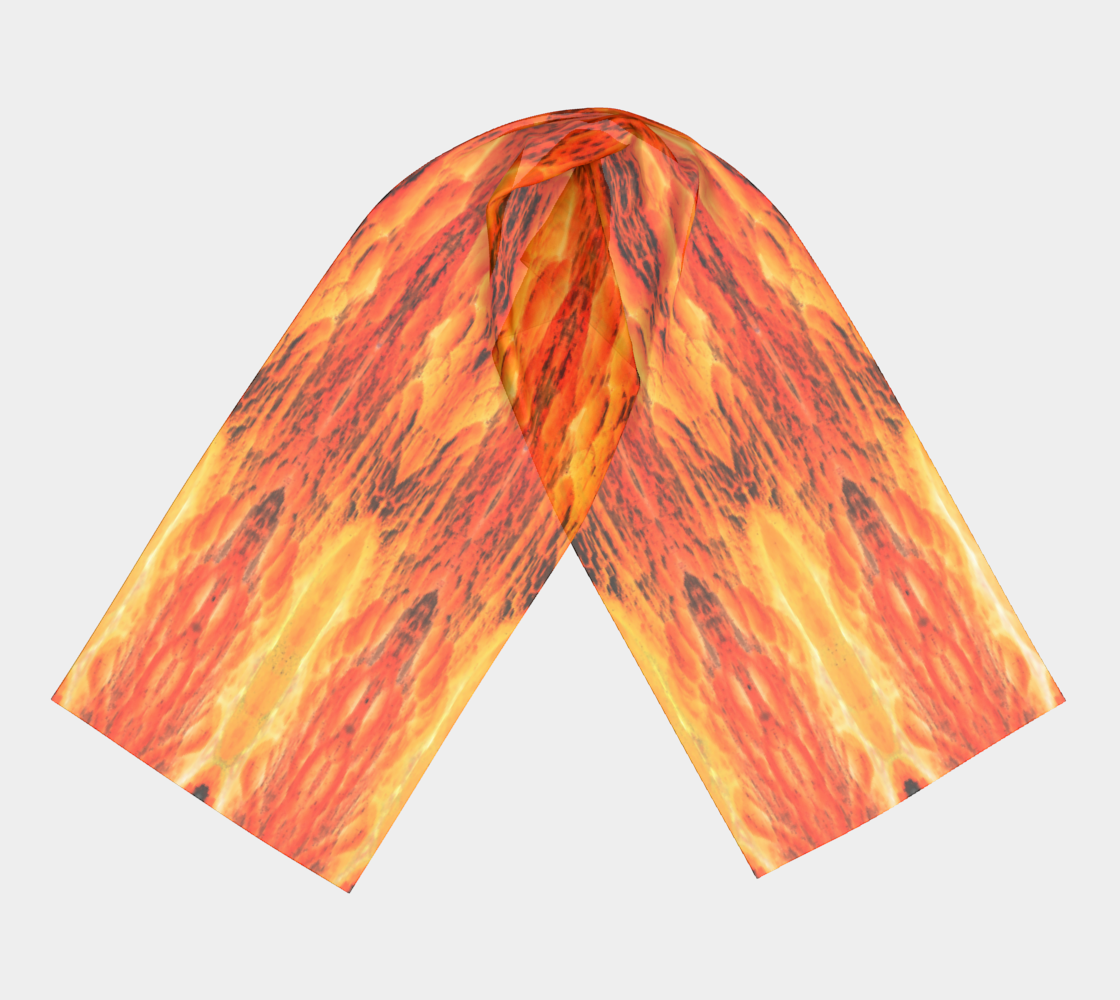 Long Scarf: Hemimorphite, Inverted Color