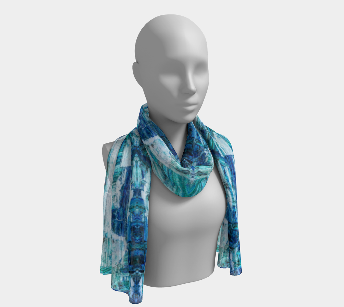 Long Scarf: Reticulated Rutile, Africa, Inverted Color