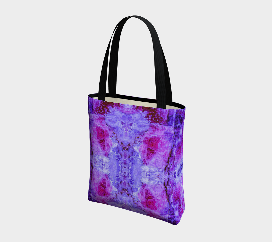 Tote Bag: Fluorescent Kyanite, Blue Ridge Mountains, North Carolina, Original Color