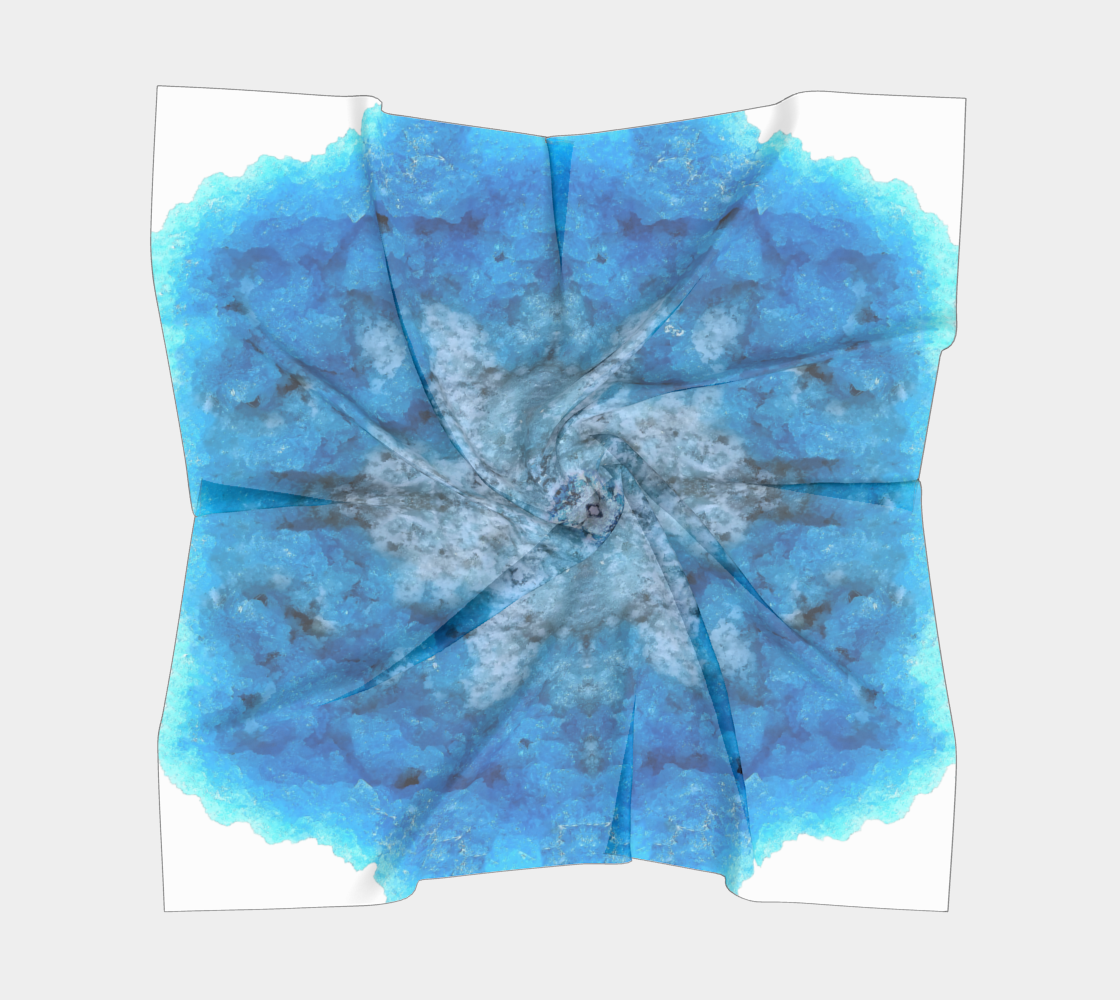 Square Scarf: Hyalite Opal, Chalk Mine, Spruce Pine, North Carolina, Original Color