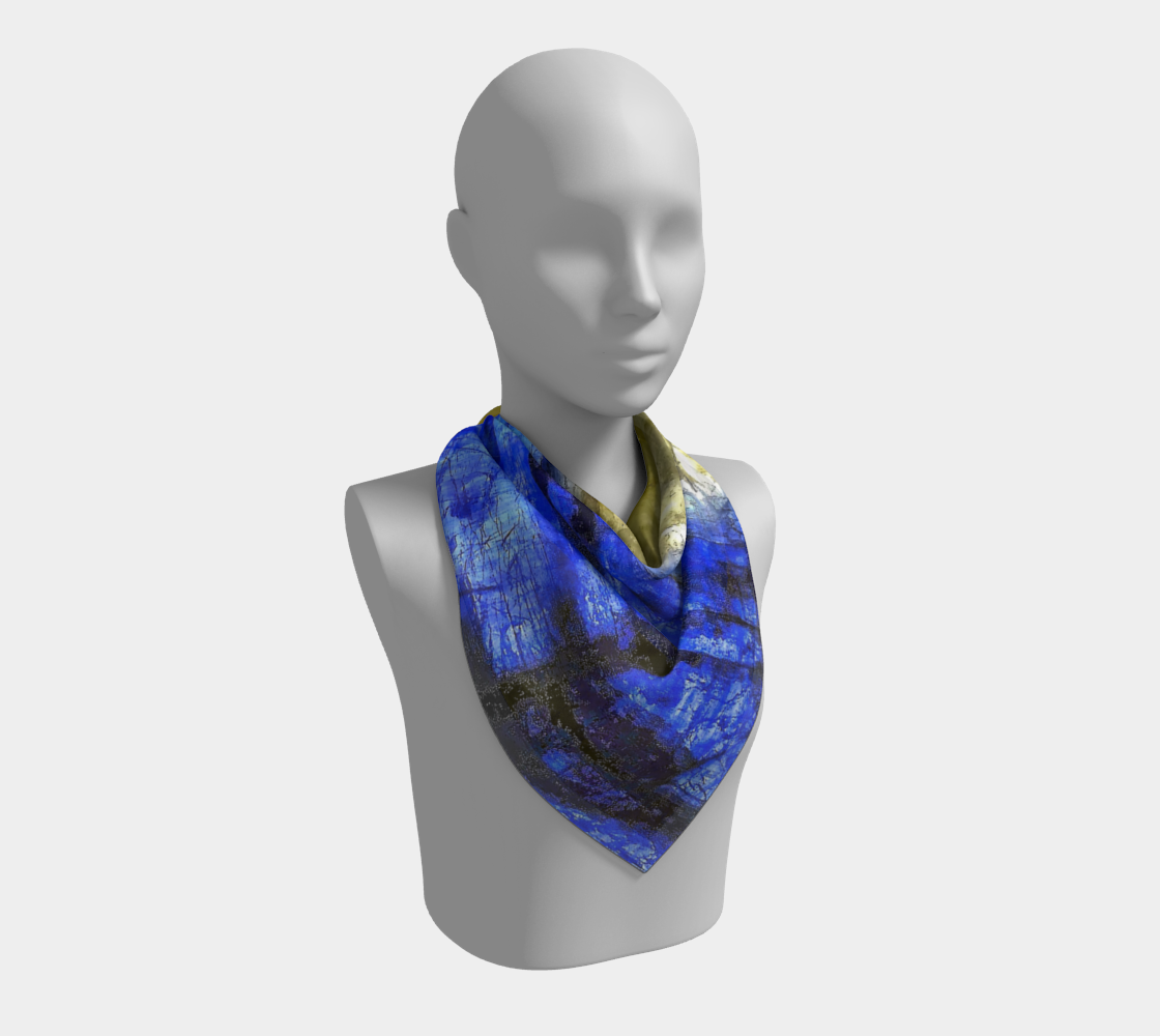 Square Scarf: Kyanite, Blue Ridge Mountains, North Carolina, Original Color
