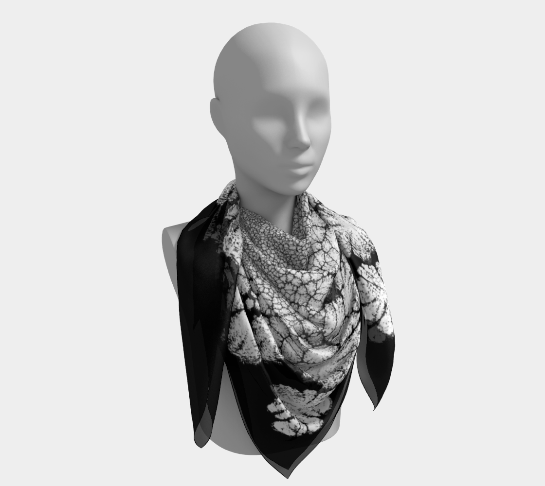 Square Scarf: KX (Titanium White) Dispersing In Croom Acrylic House Paint