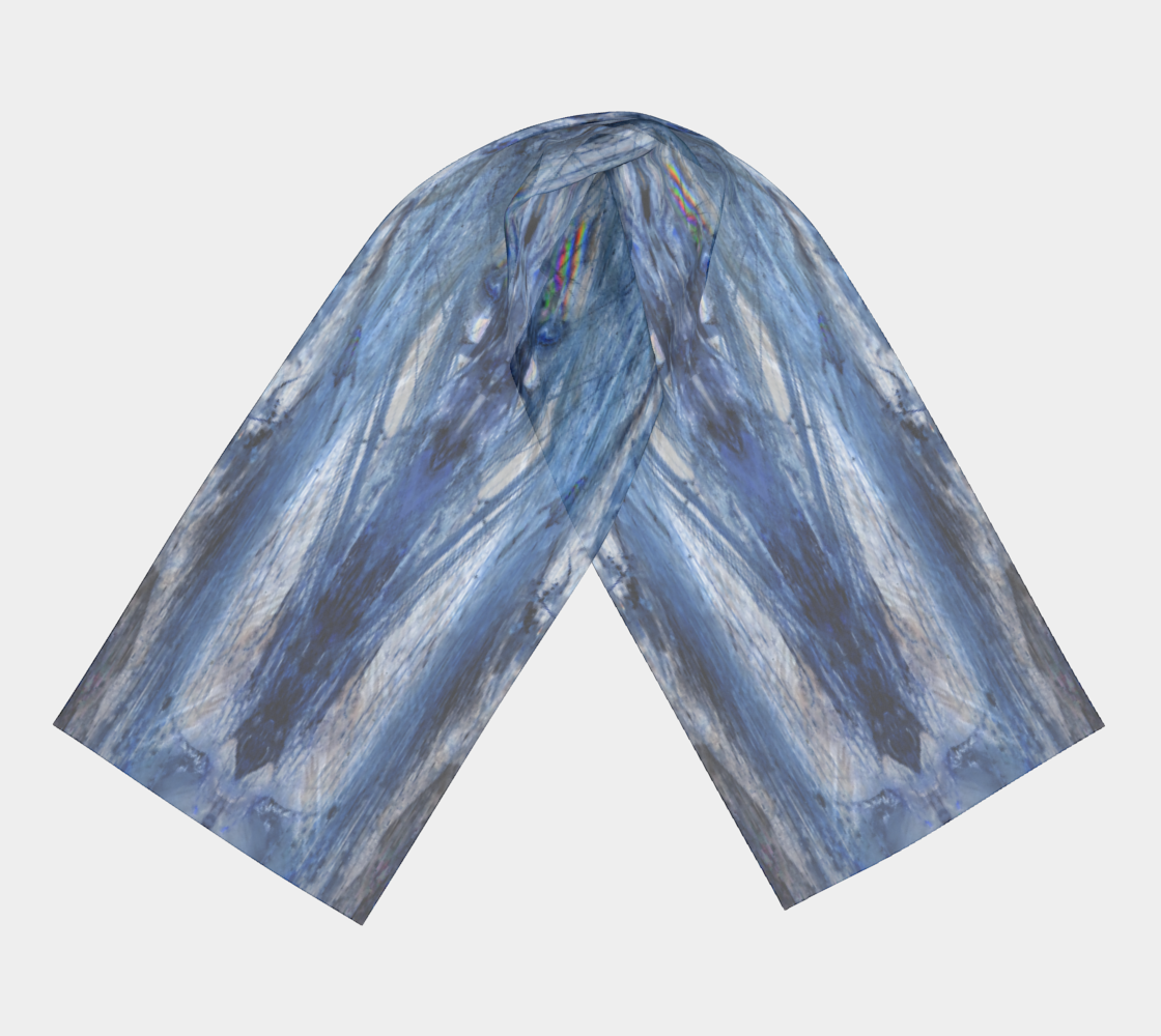 Square Scarf: Rutilated Quartz, Alexander County, North Carolina, Inverted Color