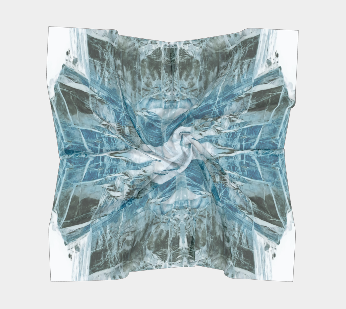 Square Scarf: Phlogopite, Madagascar, Inverted Color