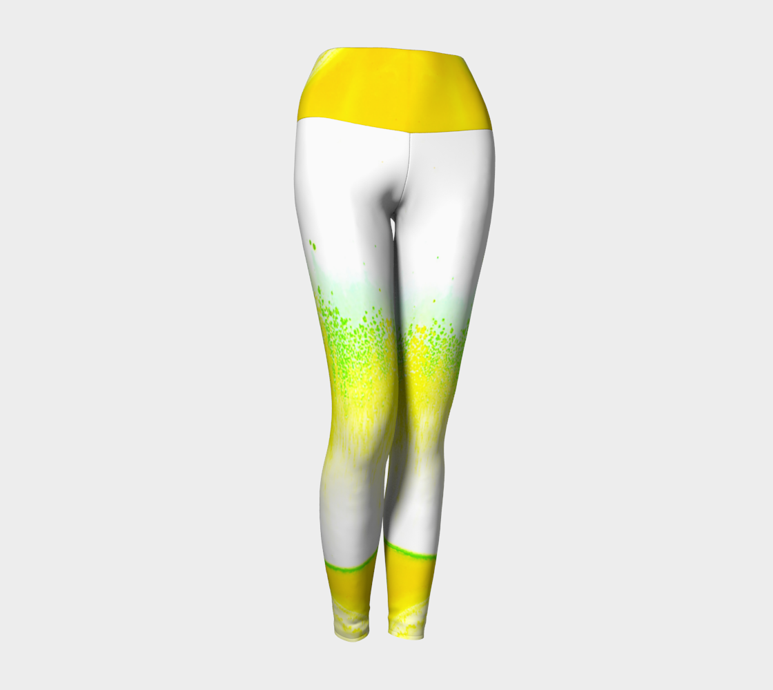 Leggings: A Color (Hansa Yellow) and D color (Pthalo Green) Dispersing in Croom Acrylic House Paint