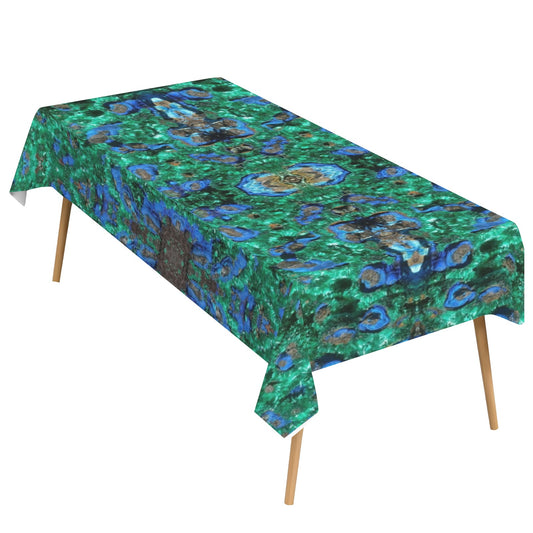 Tablecloth: Primary Malachite , Azurite,  with Cuprite — Bisbee, Cochise County, Arizona, USA — EX Yale University — Original Color