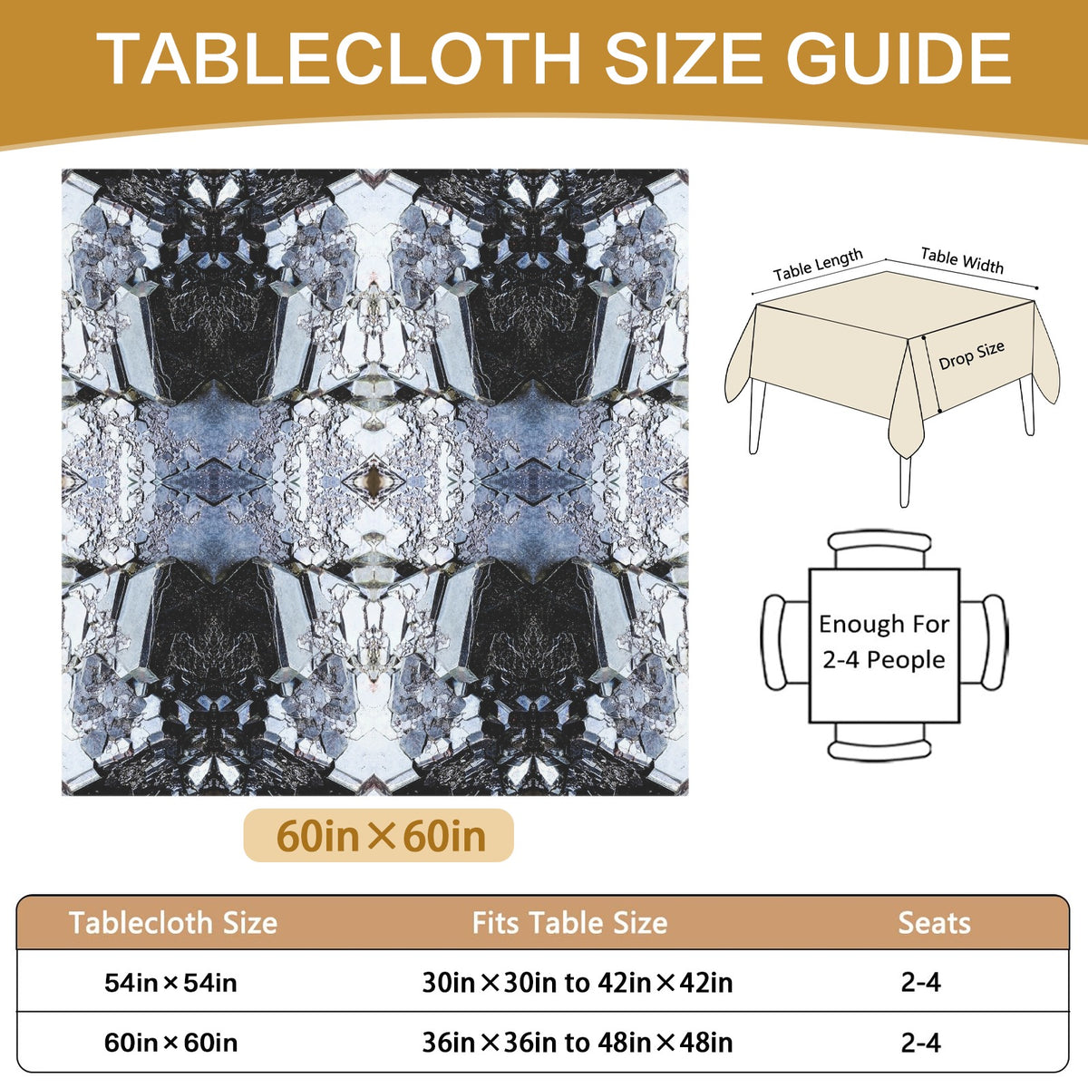Tablecloth: Cuprite — Rubtsovskiy Mine, Krai, Russia — Inverted Color