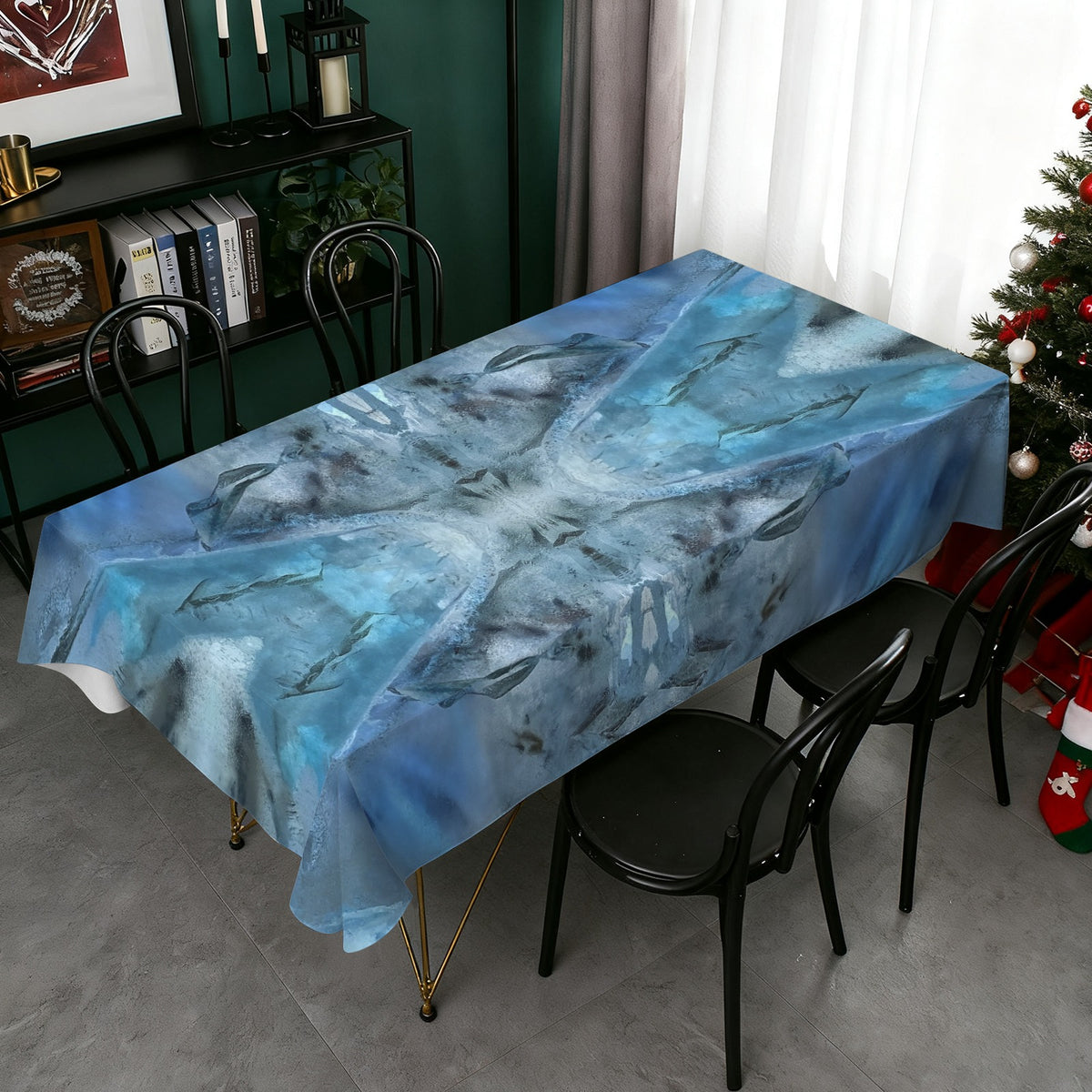 Tablecloth: Quartz, Mud Included — Cleveland, North Carolina, USA — EX Kenny Gay — Inverted Color