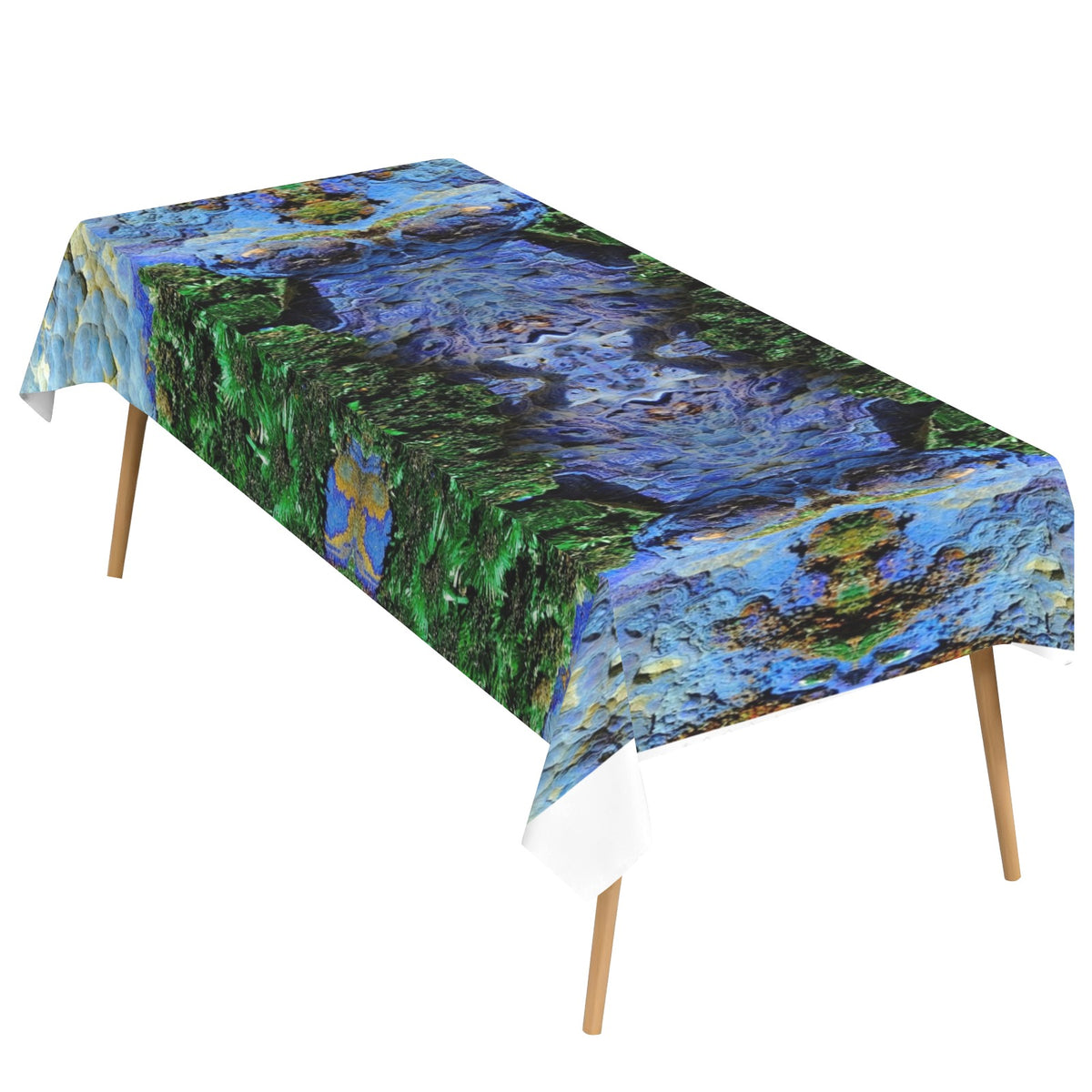 Tablecloth: Primary Malachite , Azurite,  with Cuprite — Bisbee, Cochise County, Arizona, USA — EX Yale University — Original Color