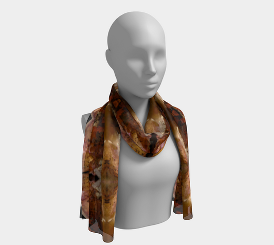 Long Scarf: Fluorite,with Calcite, Hardin County, Illinois, Original Color