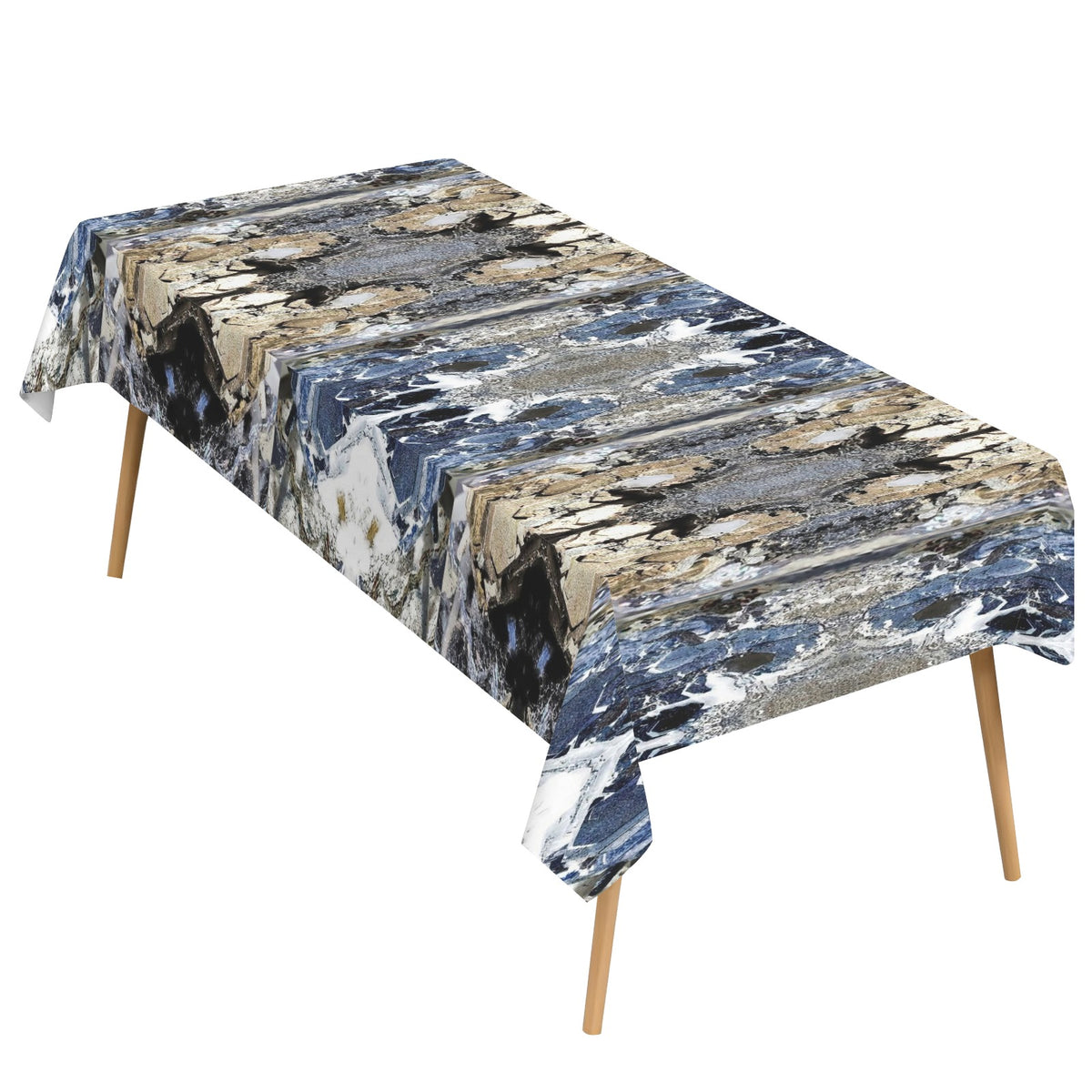Tablecloth: Galena, with Chalcopyrite — Dalnegorsk, Primorsky Krai, Russia — Inverted Color