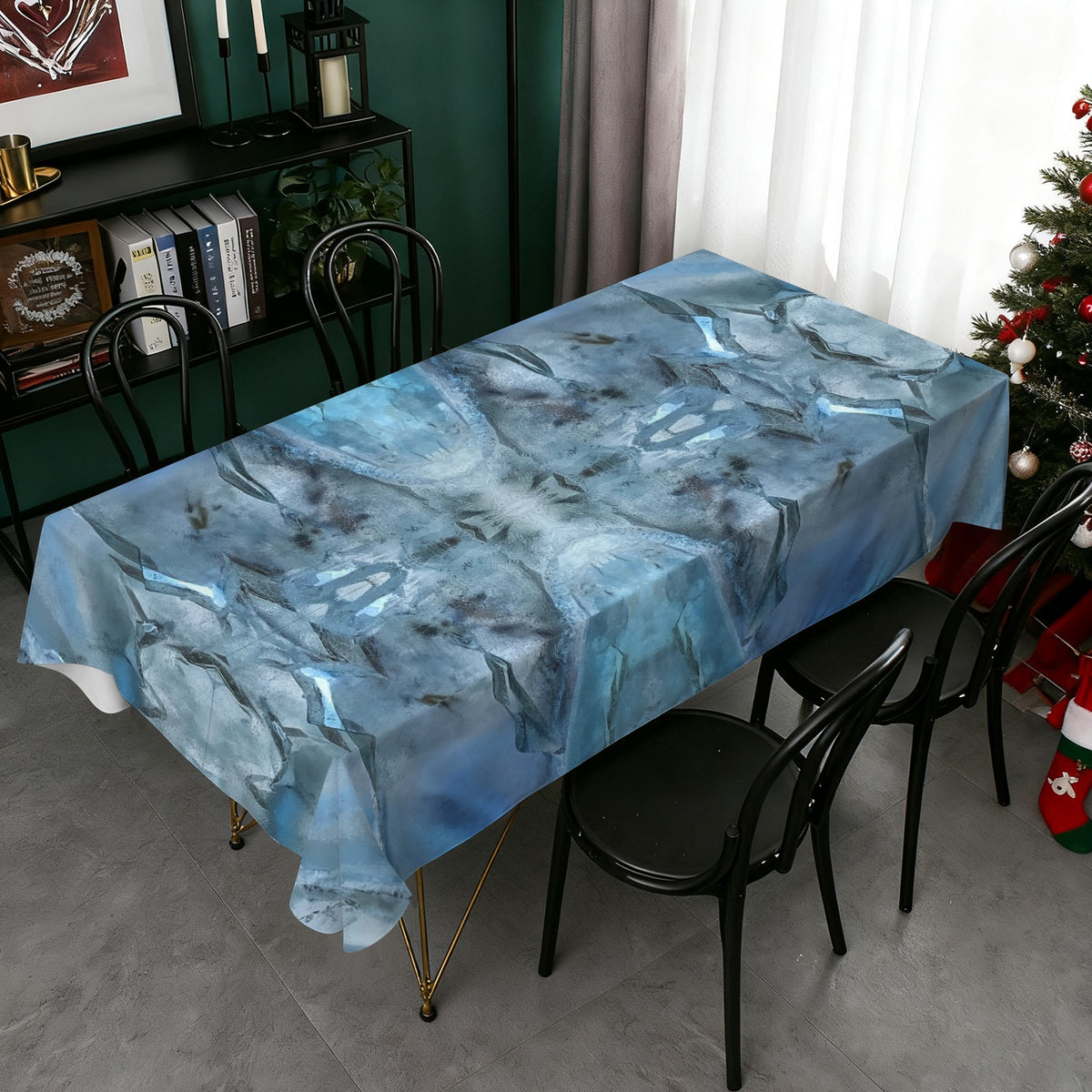 Tablecloth: Quartz, Mud Included — Cleveland, North Carolina — EX Kenny Gay — Inverted Color
