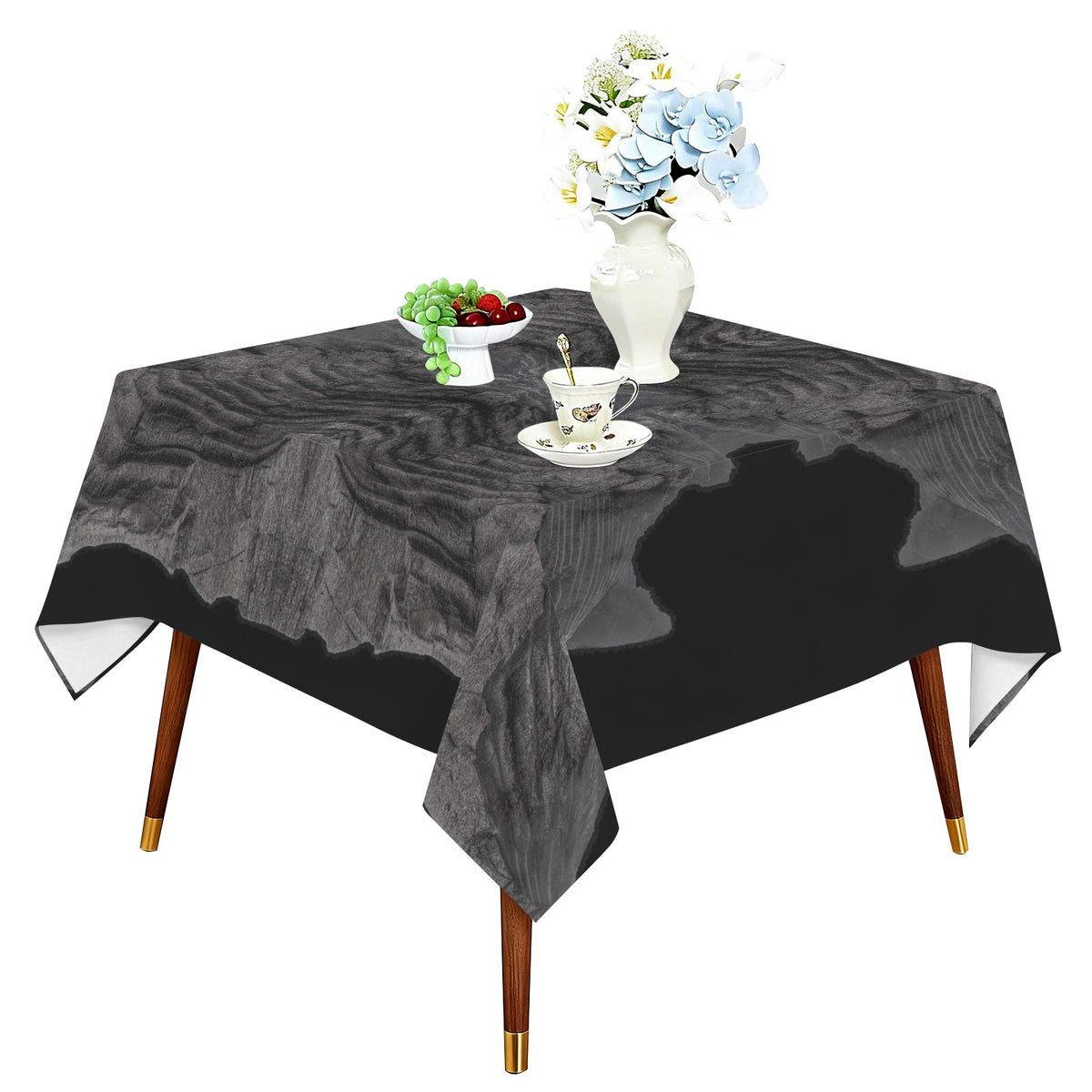 Tablecloth: Charcoal — Washington — Original Color--50,000 Years Old