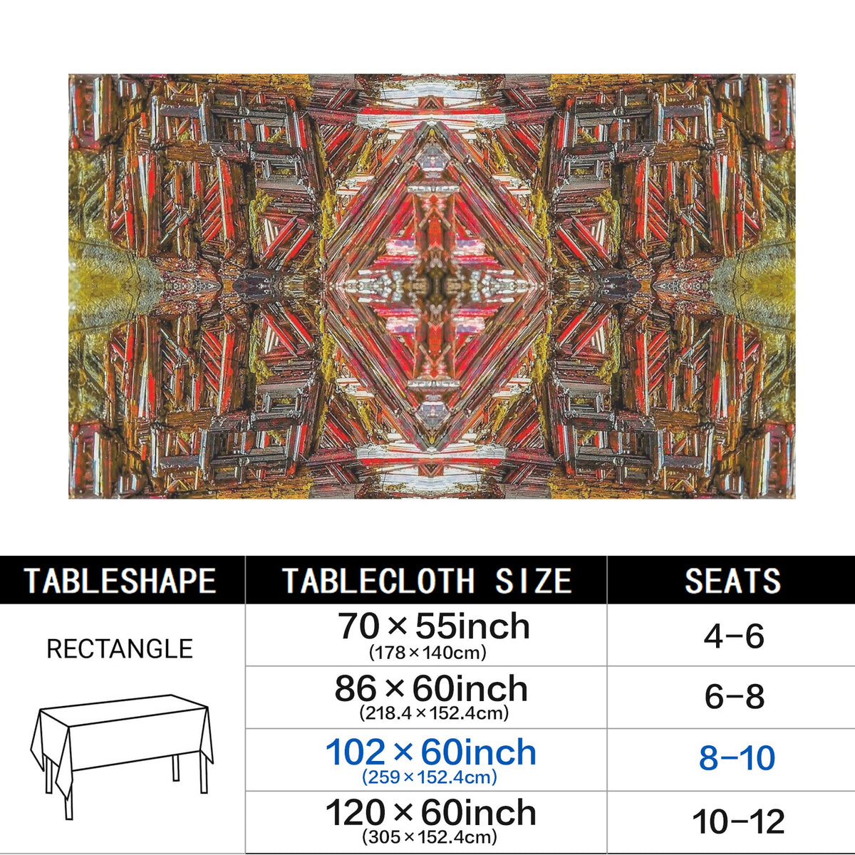 Tablecloth: Rutile, Reticulated — South Africa — Original Color