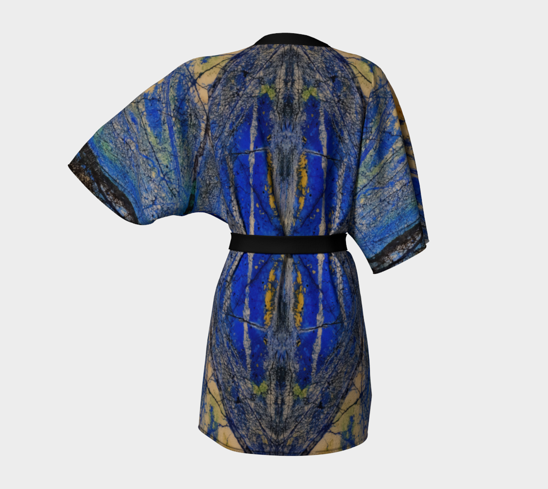 Kimono Robe: Azurite and Malachite Siberia