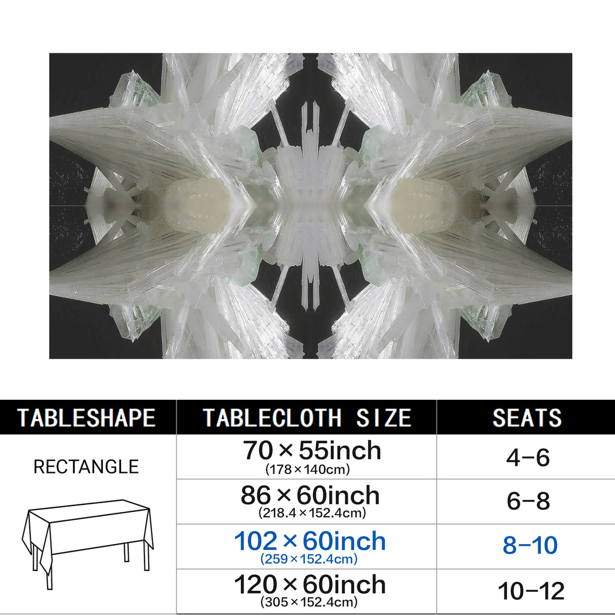 Tablecloth: Scolecite — India — Original Color