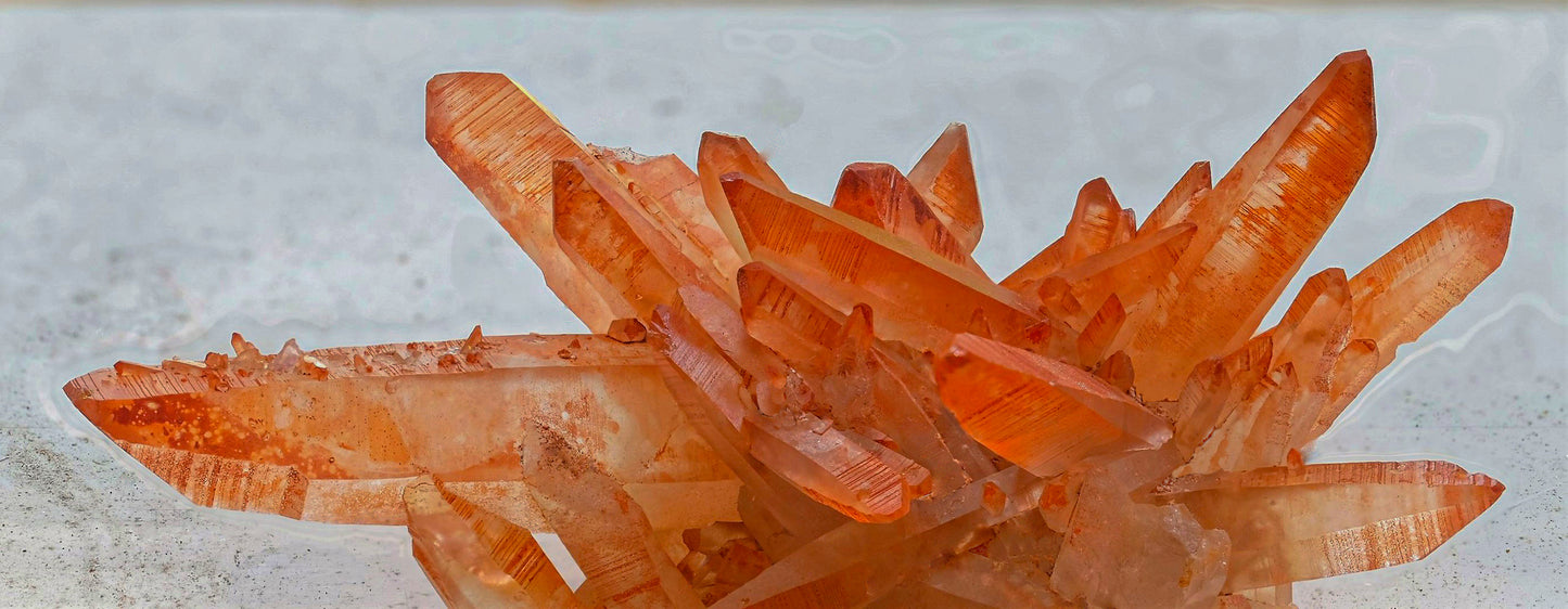 Beer Glass: Red Quartz from Morocco