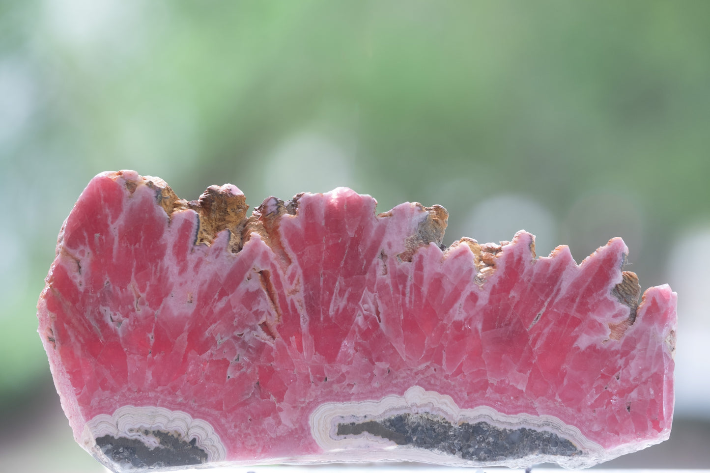Long Scarf: Rhodocrosite,  Argentina,  Original Color