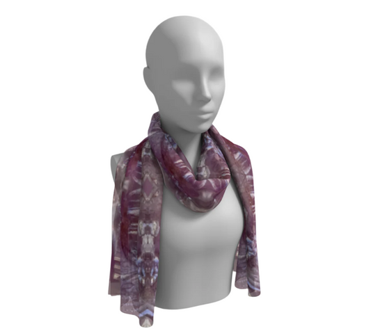 Long Scarf: Quartz, Amethyst, Zebulon, North Carolina, USA, Original Color
