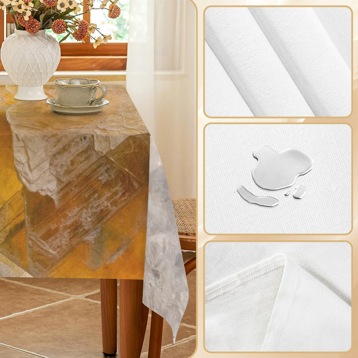 Tablecloth: Muscovite, with Topaz — Pakistan — EX Lavinksy