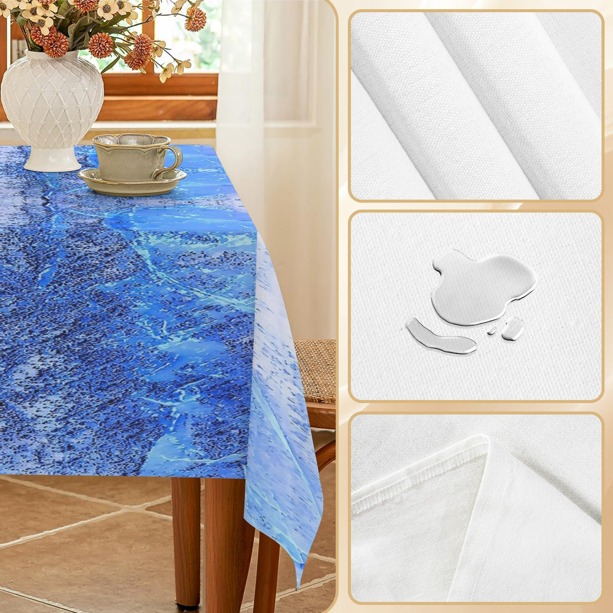 Tablecloth: Quartz, Smoky — Alexander County, North Carolina, USA — Inverted Color