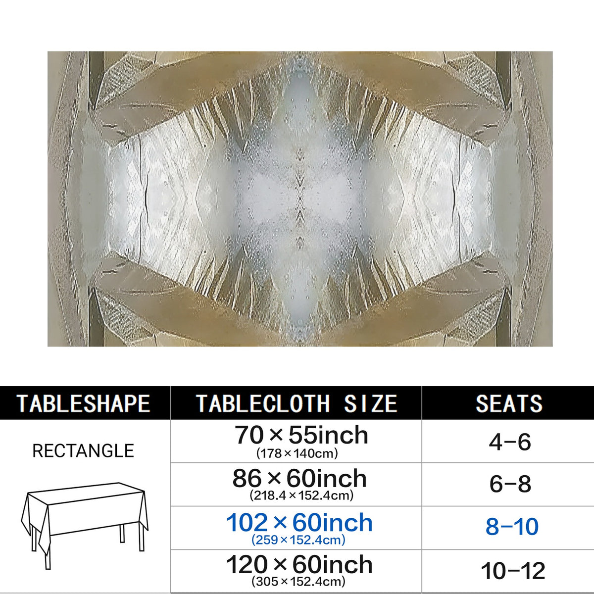 Tablecloth: Calcite — Kazakhstan — Original Color