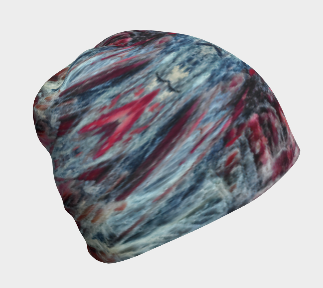 Beanie: KYANITE, Fluorescent, Black Mt. North Carolina, USA,Original Under UV Light Version 3