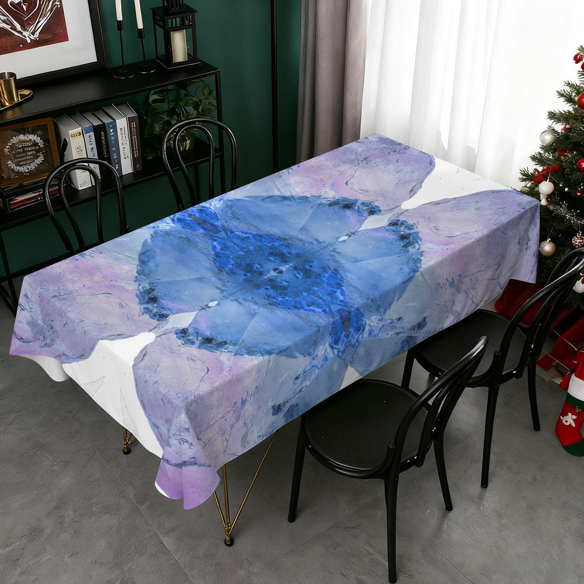 Tablecloth: Quartz, with Chlorite — Montgomery County, North Carolina, USA — Inverted Color