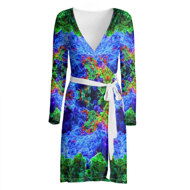 Malachite and Azurite ,  Bisbee Wrap Dress