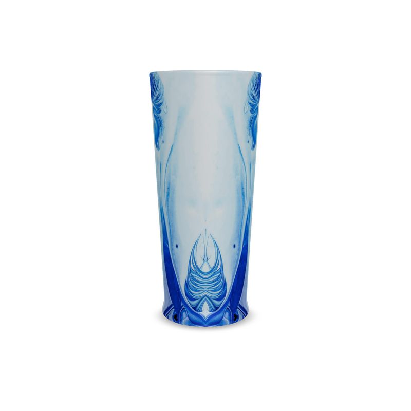 Beer Glass E Color Pthalo Blue dispersing in Croom Acrylic House Paint