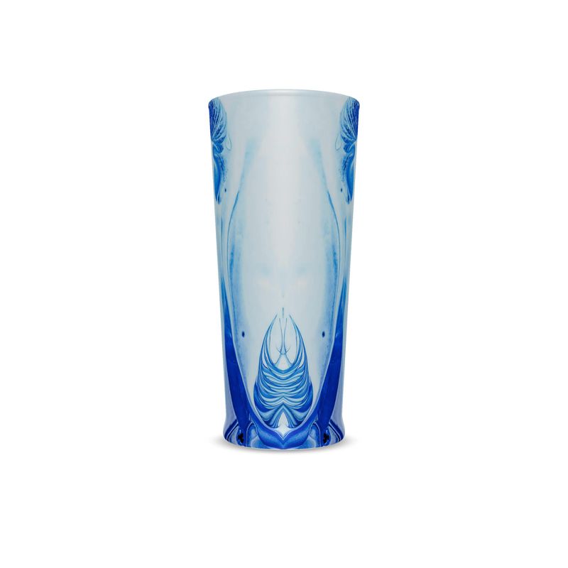Beer Glass E Color Pthalo Blue dispersing in Croom Acrylic House Paint