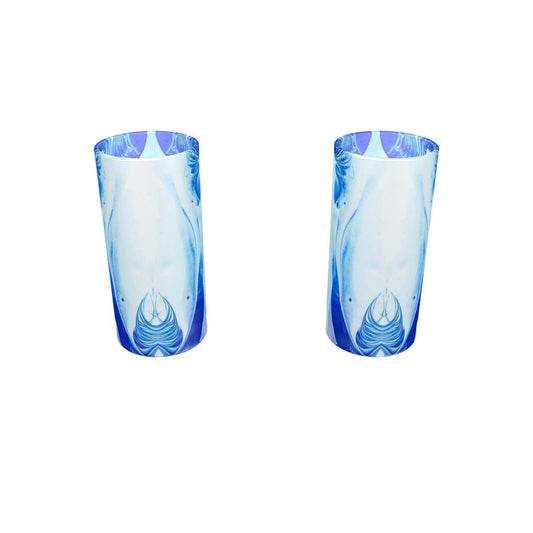 Round Shot Glass 2 Set E Color dispersing in Croom Acrylic House Paint