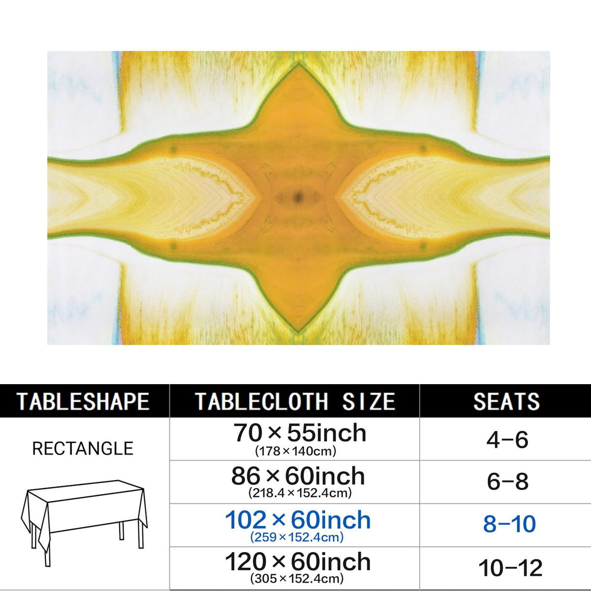 Tablecloth: A Color (Hansa Yellow) and D color (Pthalo Green) Dispersing in Croom Acrylic House Paint — North Carolina