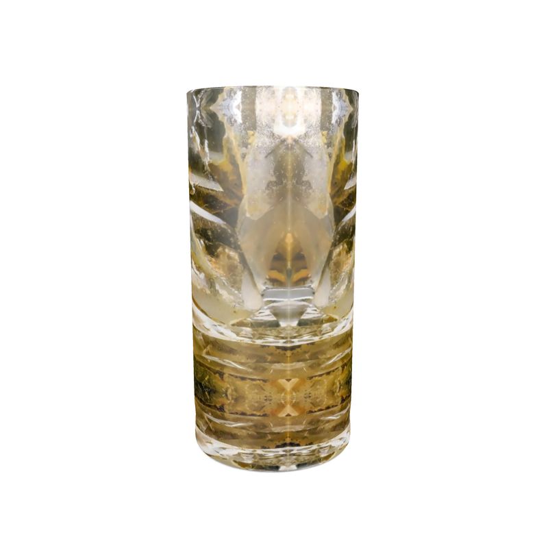 Round Shot Glass 2 Set: Quartz  Smoky , Hiddenite, North Carolina,  ,