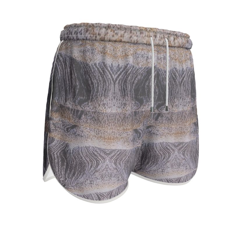Womens Running Shorts:Quartz w Magnetite:Sand Dune, Cape Hatteras, NC